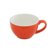 300ml Latte Coffee Cup - Orange, Glazed Porcelain