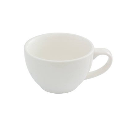 300ml Latte Coffee Cup - White, Glazed Porcelain