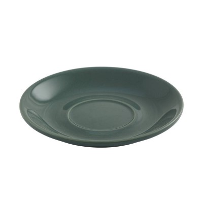 15cm Glazed Porcelain Saucer - Grey, Side Plate