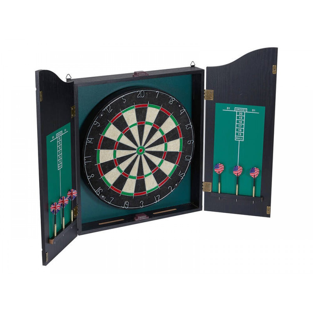 Professional Regulation Size Bristle Dart Board With Chalk Scoreboard & 6  Darts for sale online