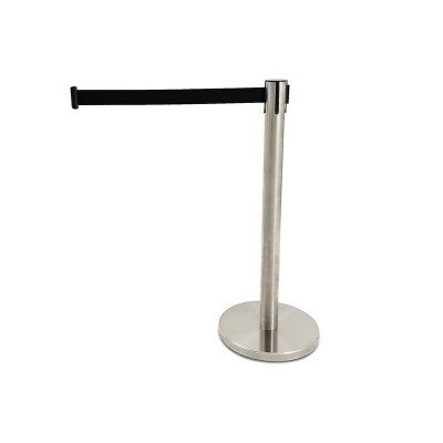 Crowd Control Stand with 2m Retractable Black Strap