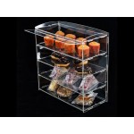 4-Tier Cake & Bakery Display Cabinet - Food Grade Clear Acrylic 51cm
