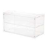 2-Tier Cake & Bakery Display Cabinet - Food Grade Clear Acrylic