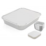 Hot Food Foil Containers Rectangle 100pcs - Large 31.4cmW x 25.4cmD x 5cmH
