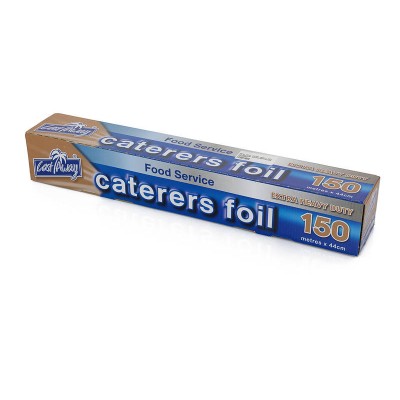 150M Caterers Tin Foil Roll & Dispenser Box EXTRA Heavy Duty