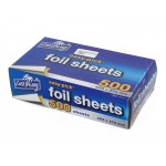 Tin Foil Sheets Large Size & Dispenser Box 500pc Pack
