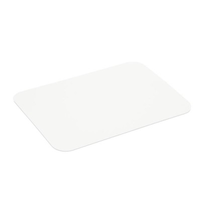 50 Large Oblong Tray Lids for Foil Containers - White Card - 21cm x 15cm