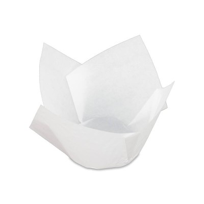 Standard Muffin Wrap - Box of 250 White Baking Paper Wraps - 60mm x 150mm