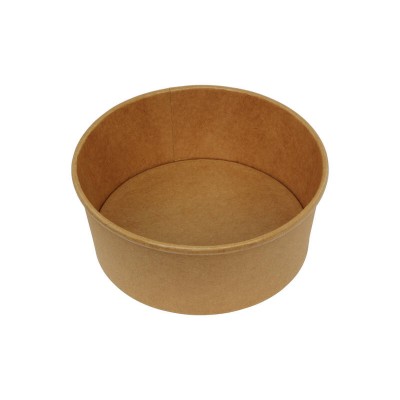 750ml Round Paper Card Bowls - Pack of 50 - Disposable Food Container
