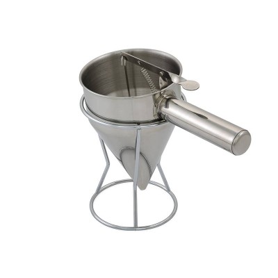 Stainless Steel Syrup Dough Bucket Dispenser with Stand