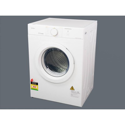 7kg Rear Venting Tumble Dryer with Exhaust Duct - White - MIDEA