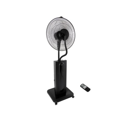 40cm Water Misting Pedestal Stand Fan with Remote Control & Oscillating Head
