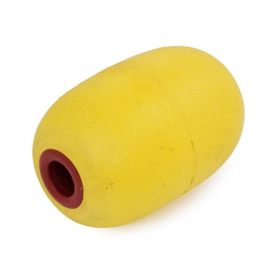 SOUTHERN OCEAN 8" Poly Oval Ball Float - Bright Yellow Polystyrene