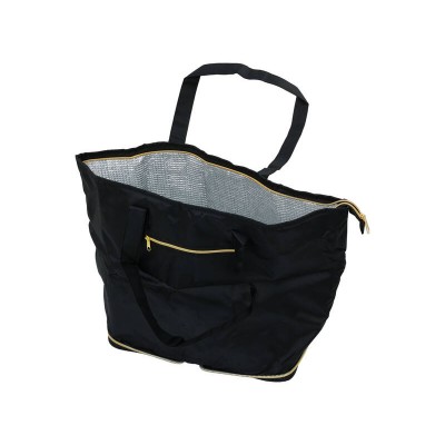 19L Insulated Folding Cooler Bag - Black