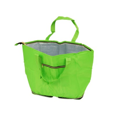 19L Insulated Folding Cooler Bag - Lime Green