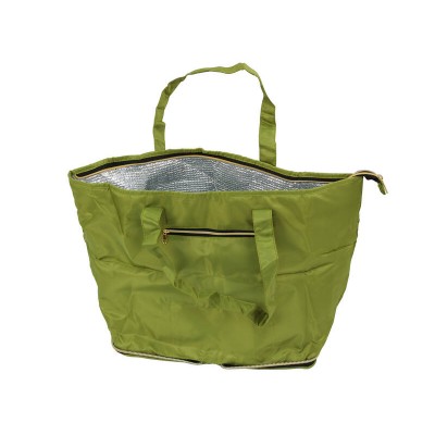 19L Insulated Folding Cooler Bag - Olive Green