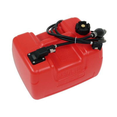 12L Outboard Petrol Tank Assembly for Boats | Incl. Fuel Hose, Connector & Gauge