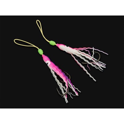 3.5cm 2 Pair Assist Hook Replacements Inchiku - White/Pink Size 4