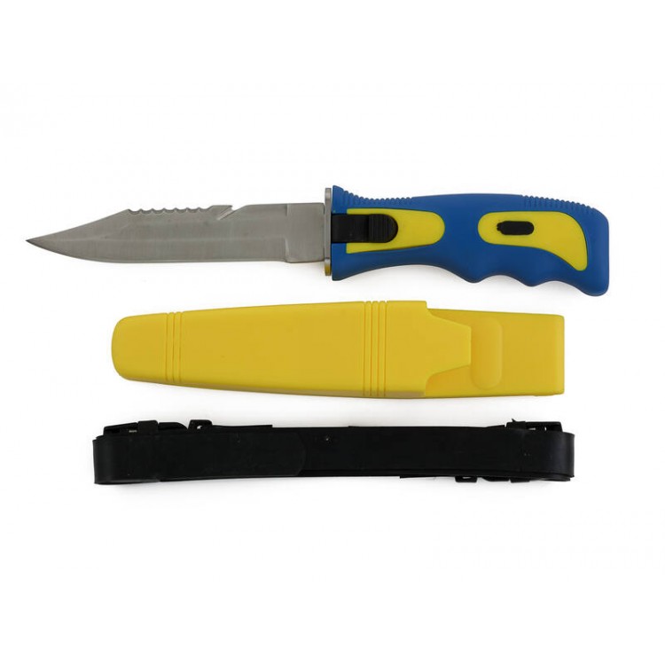 Divers Knife 4.5" Diving Knives - Blue / Yellow