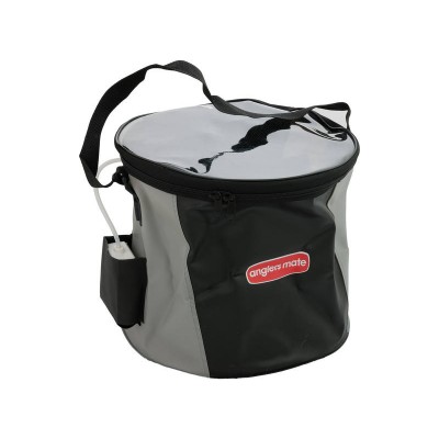 10L Collapsible Live Bait Bucket + Battery Powered Air Pump