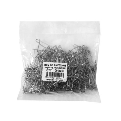 100 Longline Clips with Swivel - Stainless Steel - Pack of 100