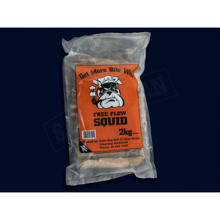 SALTY DOG Squid - Frozen Fishing Bait 2kg