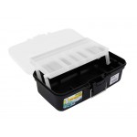 Fishing Tackle Box with 1 Fold-Out Tray - White | 6 Compartments | PRO-HUNTER