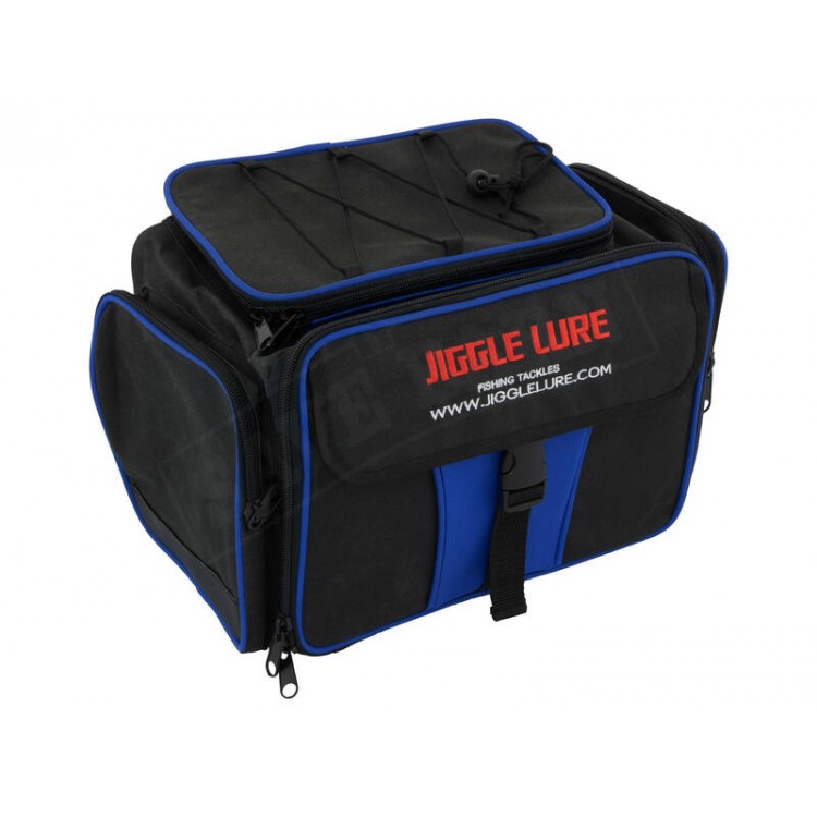 Fishing Bag with 4 Tackle Boxes - Blue / Black