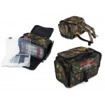 Fishing Bag Back Pack with 4 Tackle Boxes - Camo