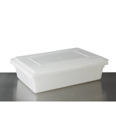 Food Storage Bin Container & Lid White 32L - 66cmL x 45.5cmW x 16cmH