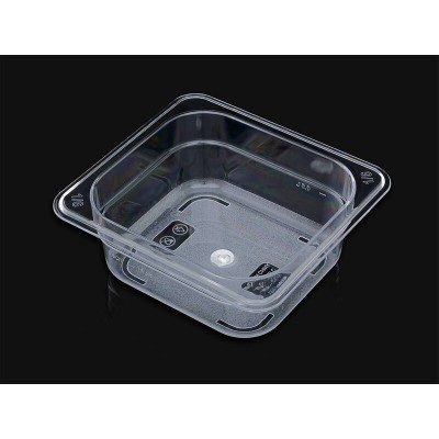 Food Storage Bin Clear Polycarbonate Container 1/6 0.5L GN-50