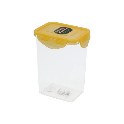 Food Storage Container Bin RECT + Lid 1.3L Yellow