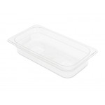 1/3GN 65mm Gastronorm Pan - Clear Polycarbonate - Food Grade