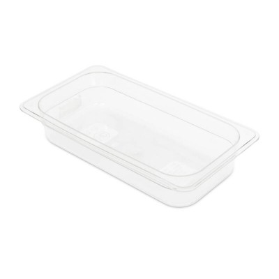 1/3GN 65mm Gastronorm Pan - Clear Polycarbonate - Food Grade