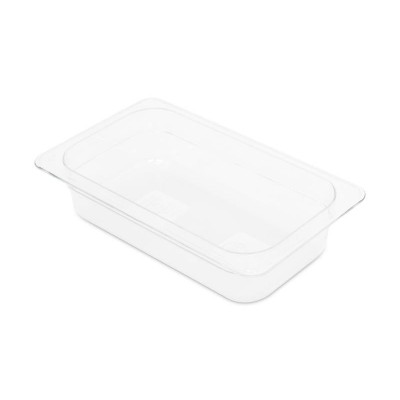 1/4GN 65mm Gastronorm Pan - Clear Polycarbonate - Food Grade