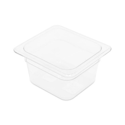 1/6GN 100mm Gastronorm Pan - Clear Polycarbonate - Food Grade