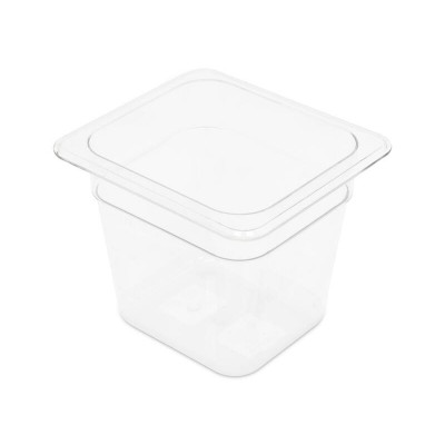 1/6GN 150mm Gastronorm Pan - Clear Polycarbonate - Food Grade