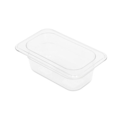 1/9GN 65mm Gastronorm Pan - Clear Polycarbonate - Food Grade