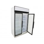 835L Upright Display Freezer - 15A Power - Double Glass Door
