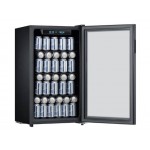 96L Glass Door Display Fridge - Holds 115 Cans - Drinks Chiller Cooler