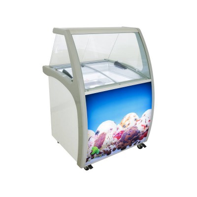 235L Ice Cream Freezer with 4x 5L Serving Containers