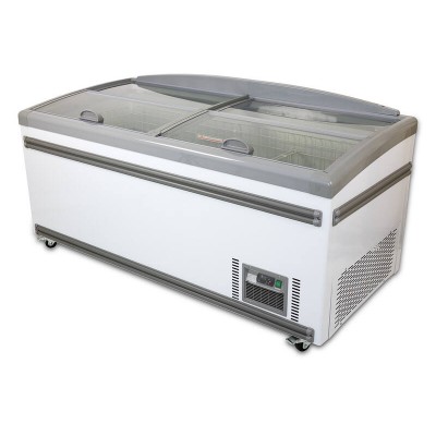 630L Commercial Chest Fridge OR Freezer, Sliding Glass Top Display Refrigerator