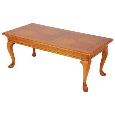 1.2m Solid Wooden Coffee Table with Inlay 1200x600mm