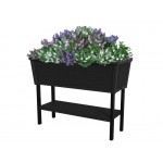 110L Planter Box - Wood Look Elevated Garden Bed - Self Watering