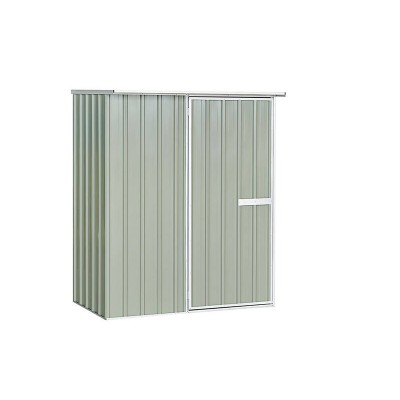 THE FANTAIL 1.5m x 0.8m Garden Shed | Galvalume Sheet | Hazy Grey | Tool Sheds