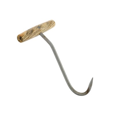 Hay Bale Hook with Wooden Handle