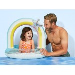 Inflatable Rainbow Ring - Floating Pool Toy