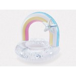 Inflatable Rainbow Ring - Floating Pool Toy