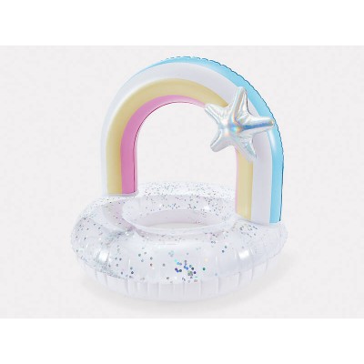 Inflatable Rainbow Ring - Floating Pool Toy *RRP $16.95