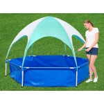 2.4m Bestway Kids Paddling Pool with Sun Shade Canopy